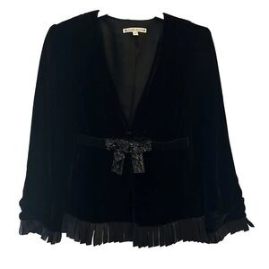 nanette lepore Velvet jacket